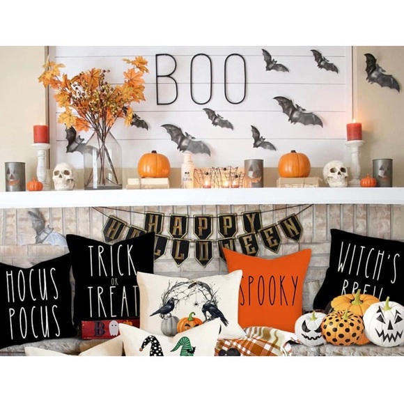 NEW - SET of 2 - SPOOKY & WITCH’S BREW - Large Beautiful Pillow Covers - Picture 7 of 7